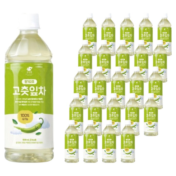 순수람 원기2호 고춧잎차, 500ml, 25개