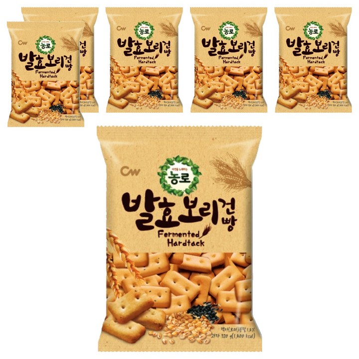청우 발효 보리 건빵, 320g, 6개
