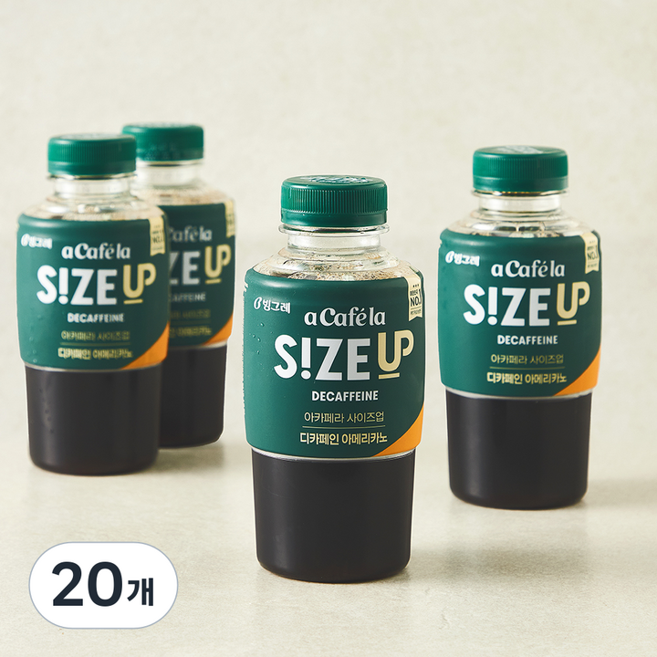 아카페라 사이즈업 디카페인 아메리카노, 20개, 350ml