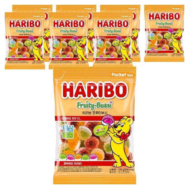 하리보 프리티부시, 100g, 8개