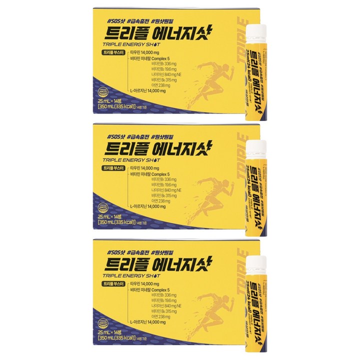 네이처텍 트리플 에너지샷 혼합음료, 25ml, 42개