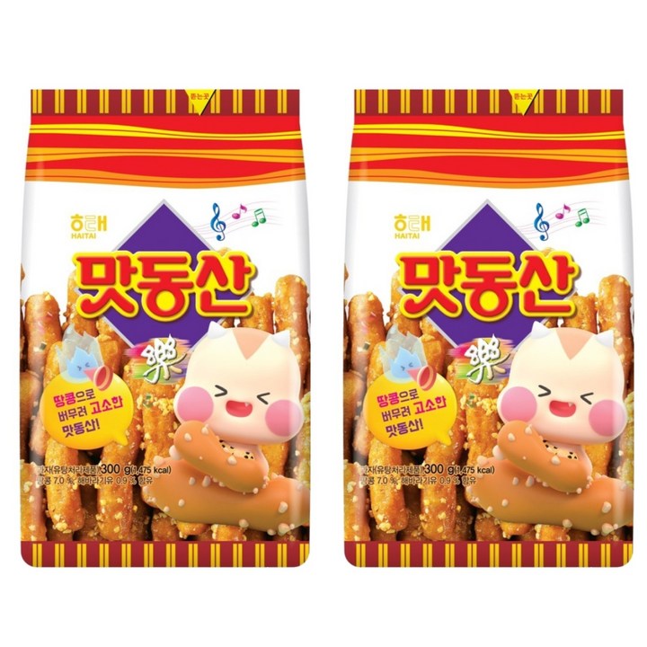 해태제과 맛동산, 300g, 2개