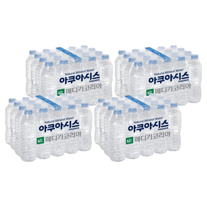 아쿠아시스 생수 무라벨, 500ml, 80개