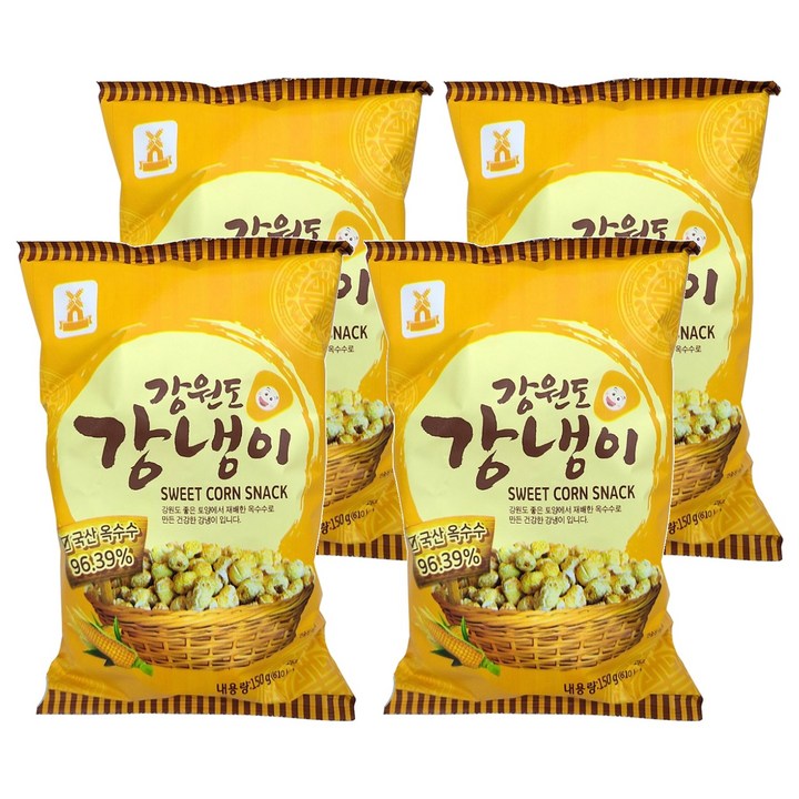 성부식품 강원도 강냉이, 150g, 4개
