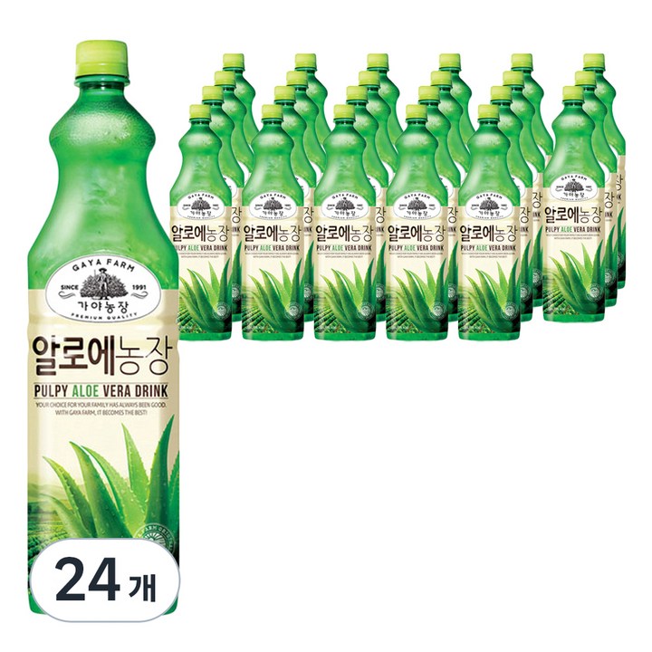 가야농장 알로에 음료, 1.5L, 24개