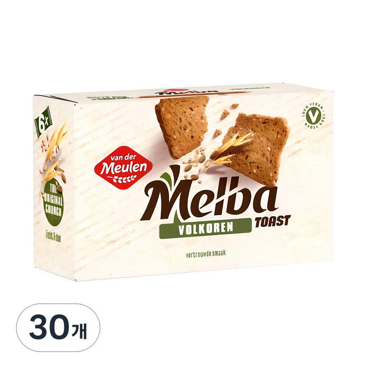 반데르뮬렌 멜바토스트 통밀, 120g, 30개