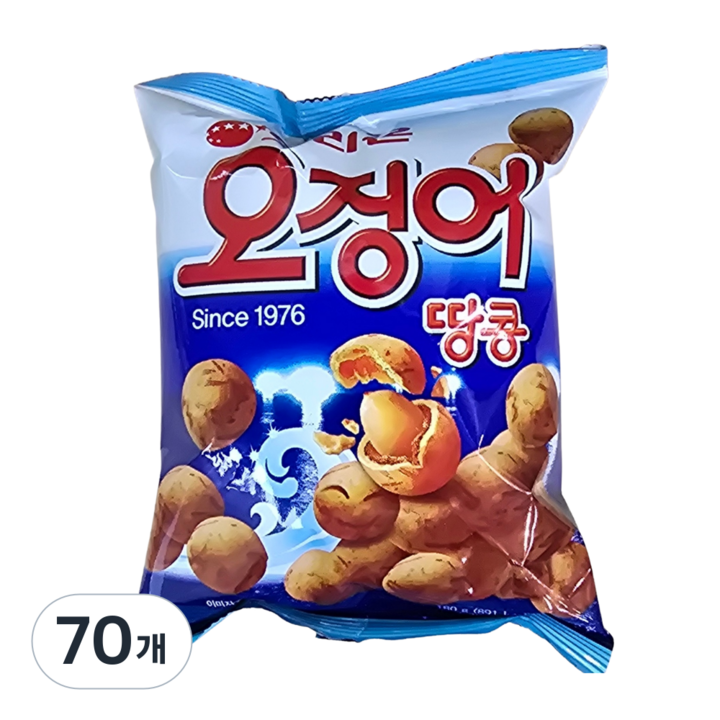 오리온 오징어 땅콩, 180g, 70개