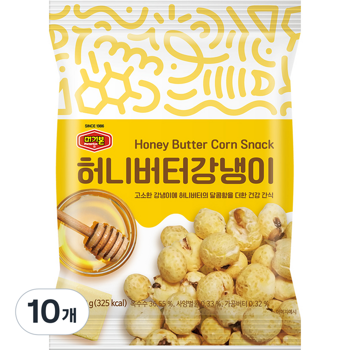 머거본 허니버터강냉이, 10개, 70g
