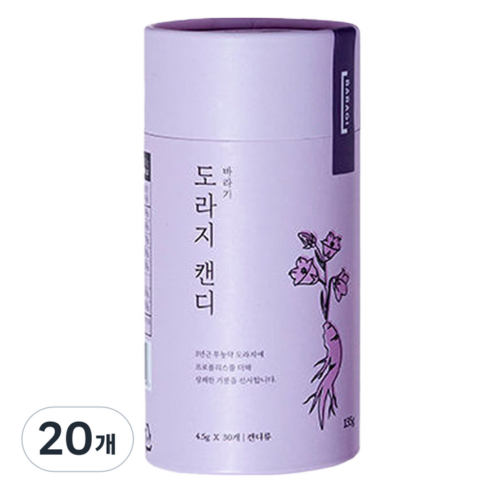 바라기 도라지 캔디 30p, 135g, 20개