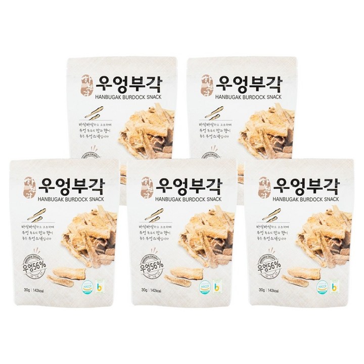 한부각 우엉부각, 5개, 30g