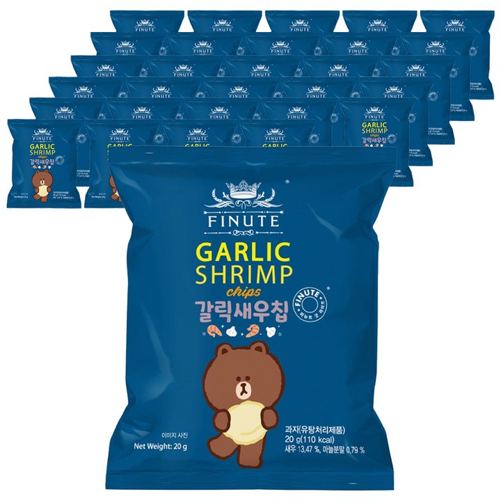 피뉴트 갈릭새우칩, 20g, 60개
