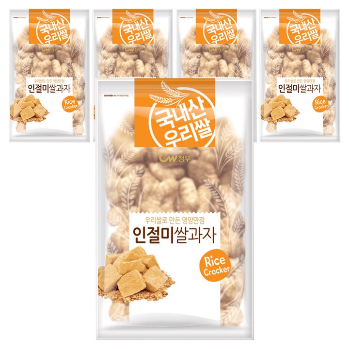 청우식품 인절미 쌀과자, 280g, 5개