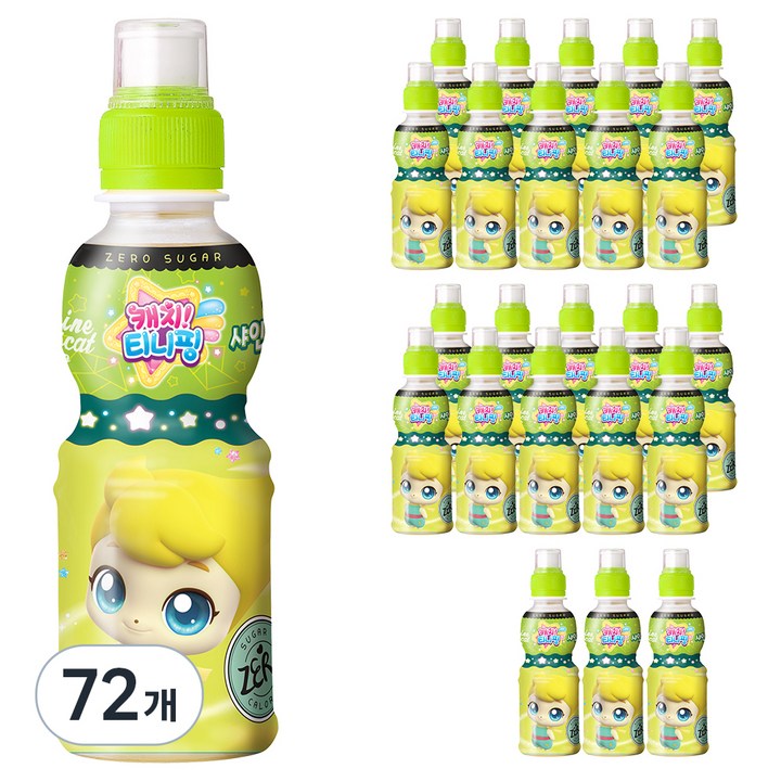 웅진 캐치 티니핑 제로 샤인머스캣 음료, 200ml, 72개