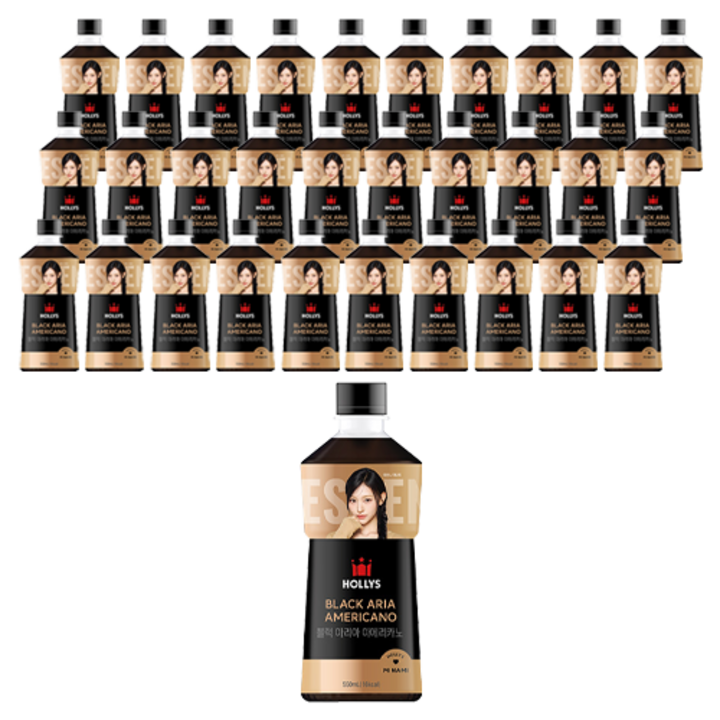 할리스 블랙 아리아 아메리카노, 550ml, 72개