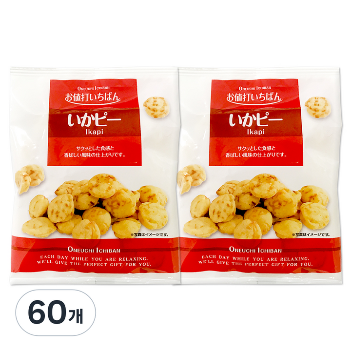 후지야혼텐 이카피 오징어 스낵, 39g, 60개