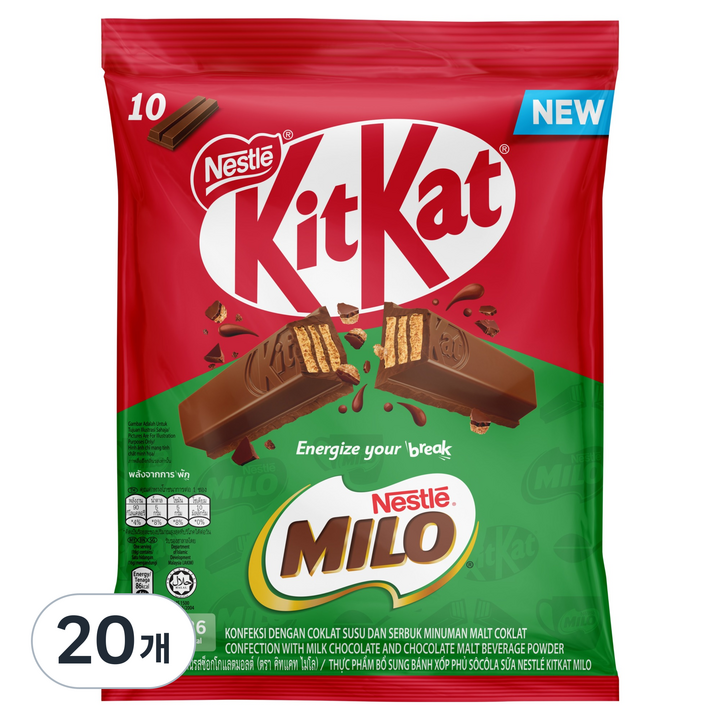 KitKat 마일로, 20개