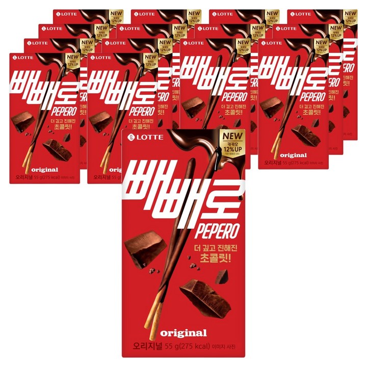 빼빼로 초코, 55g, 15개