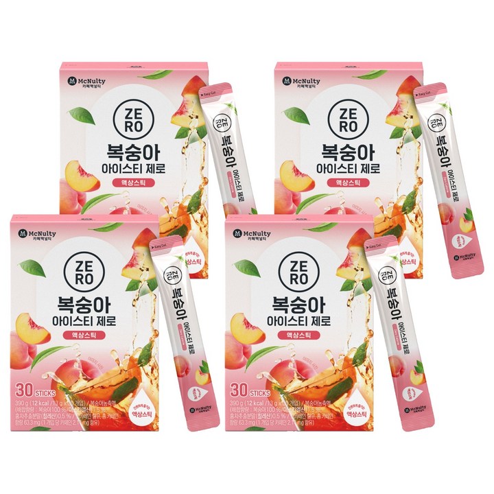 맥널티커피 복숭아 아이스티 제로, 13g, 120개
