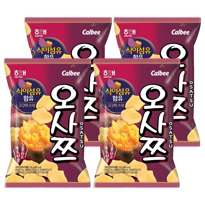해태제과 오사쯔, 100g, 4개