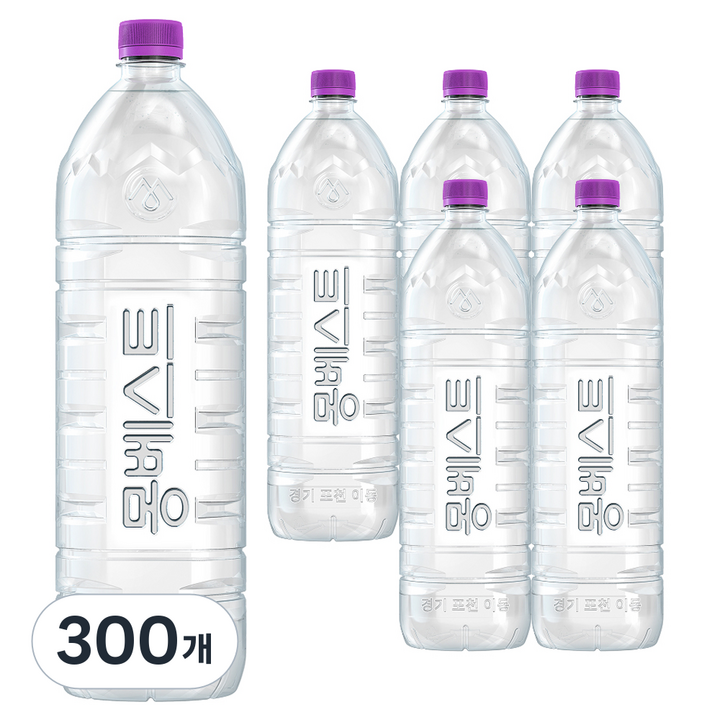 몽베스트 위드어스 무라벨 생수, 2L, 300개