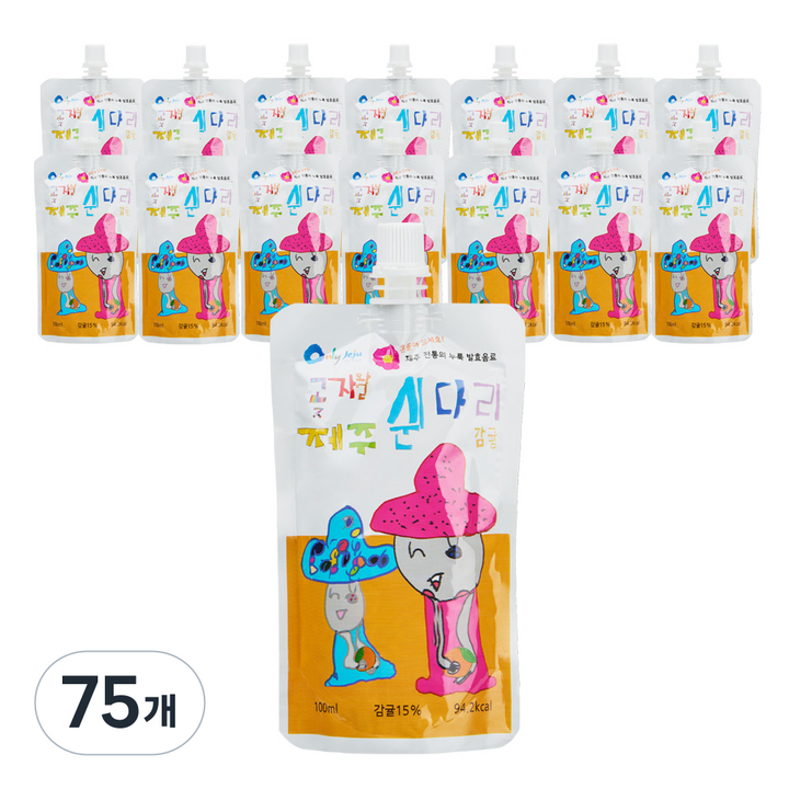 곶자왈 제주 쉰다리 감귤, 100ml, 75개