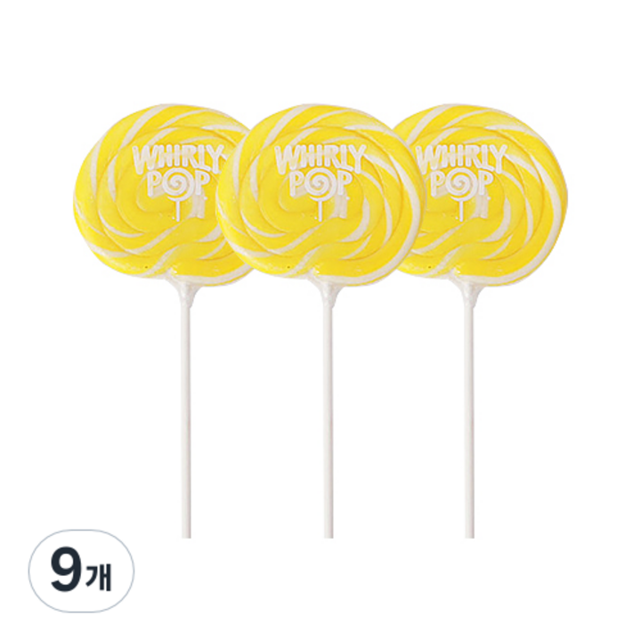 레몬향 휘리팝 막대사탕, 42g, 9개