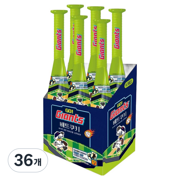 자이언츠 배트쿠키, 65g, 36개