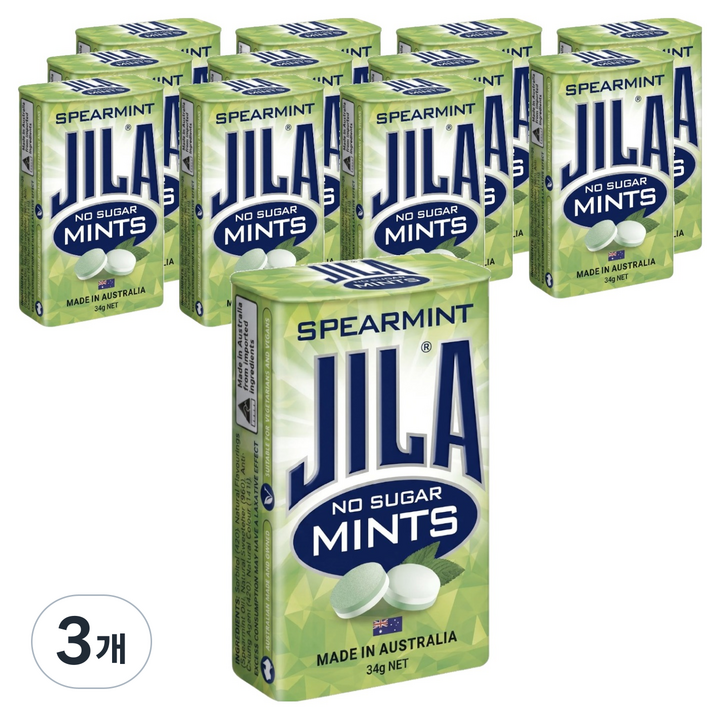 JILA 스피어민트향 자일라캔디 12p, 408g, 3개