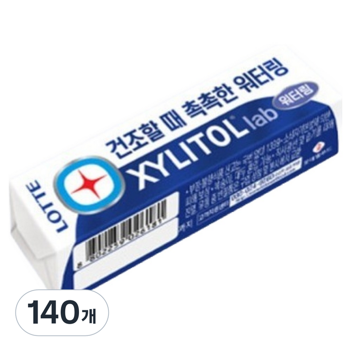 롯데자일리톨 랩 워터링, 140개, 24g