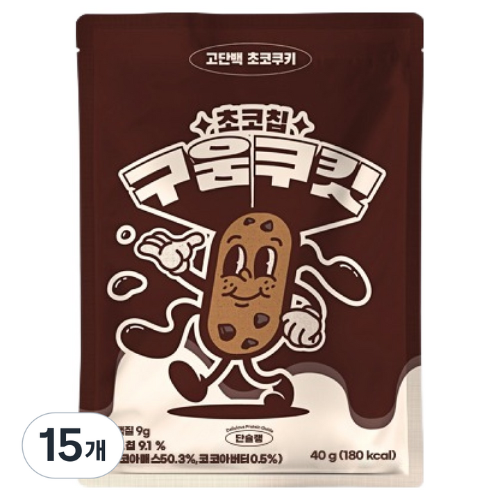 단슐랭 구움쿠킷 초코칩, 40g, 15개