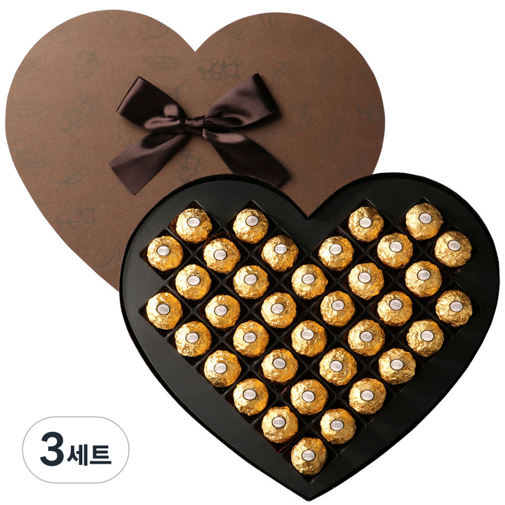 페레로로쉐 하트 초콜릿 선물세트 T36 450g, 3세트, 12.5g