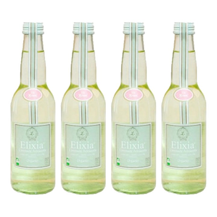 엘릭시아 유기농 로즈 탄산음료, 330ml, 4개