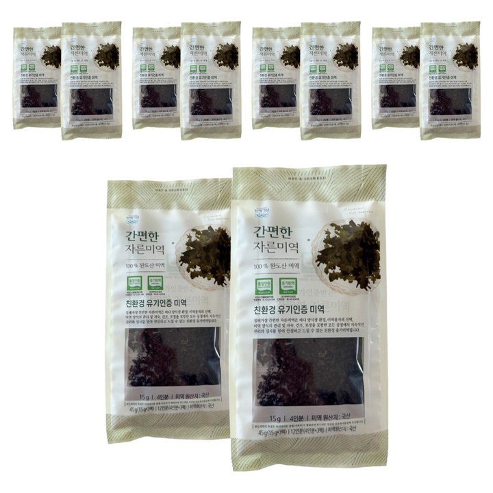 청해거상 한끼 자른 미역 3p, 45g, 10개