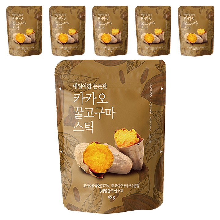 카카오 꿀고구마 스틱, 65g, 6개