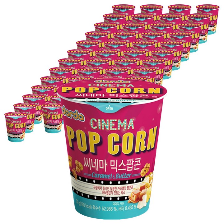 다르다팝콘 시네마 믹스, 30g, 60개