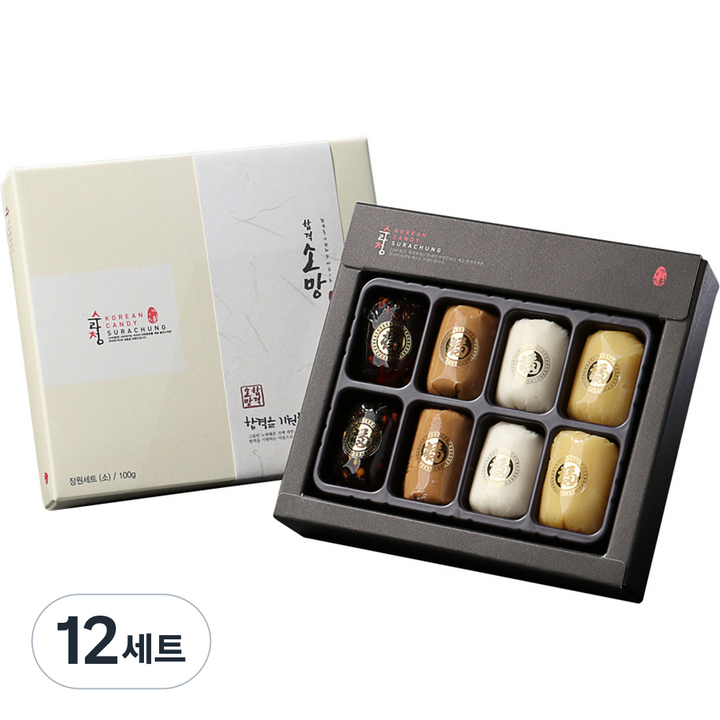 수라원 합격소망 엿 선물세트, 100g, 12세트