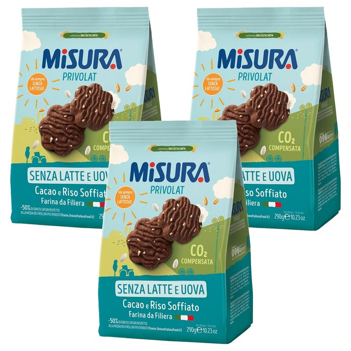 미주라 리조 카카오 쿠키, 290g, 3개