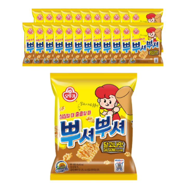 오뚜기 뿌셔뿌셔 달고나맛, 90g, 24개