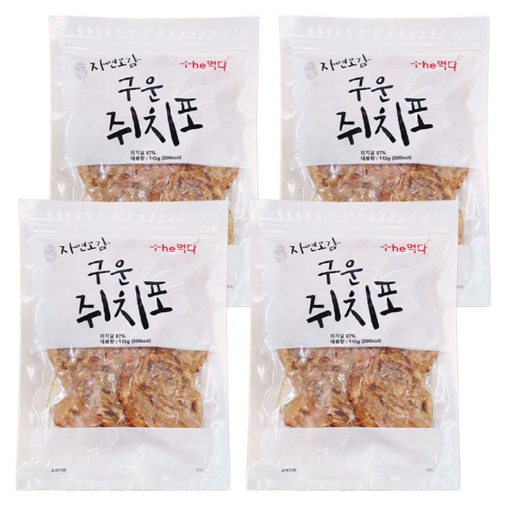 더먹다 구운쥐치포, 145g, 4개
