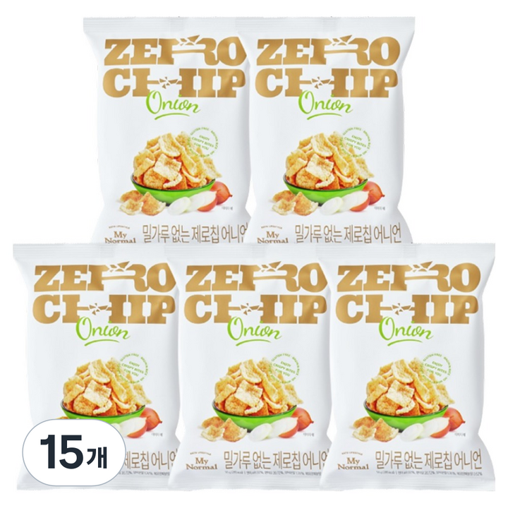 마이노멀 밀가루 없는 제로칩 어니언, 15개, 55g