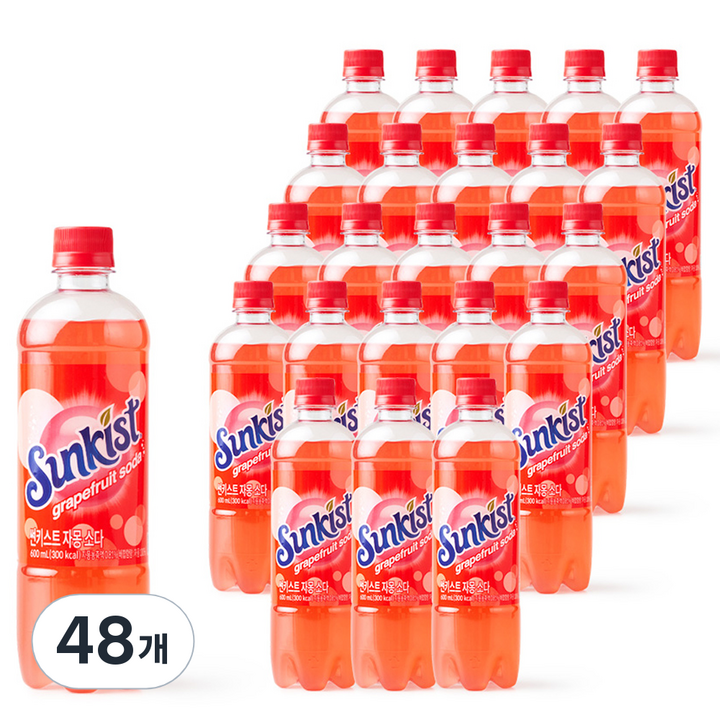 썬키스트 자몽 소다, 600ml, 48개