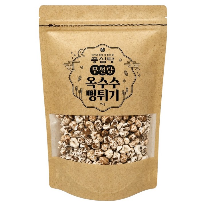 풍심당 국내산 옥수수 뻥튀기, 90g, 1개