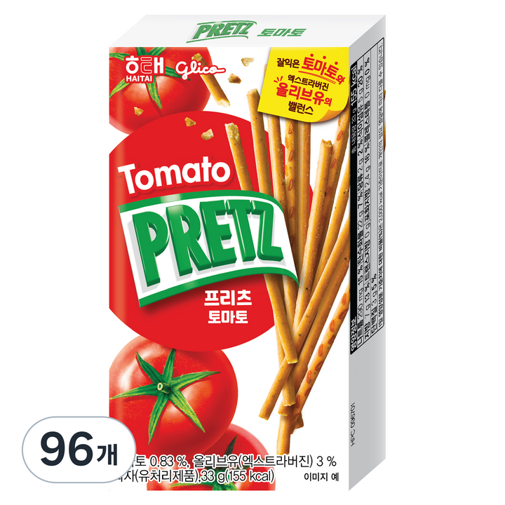 프리츠 토마토 막대과자, 33g, 96개