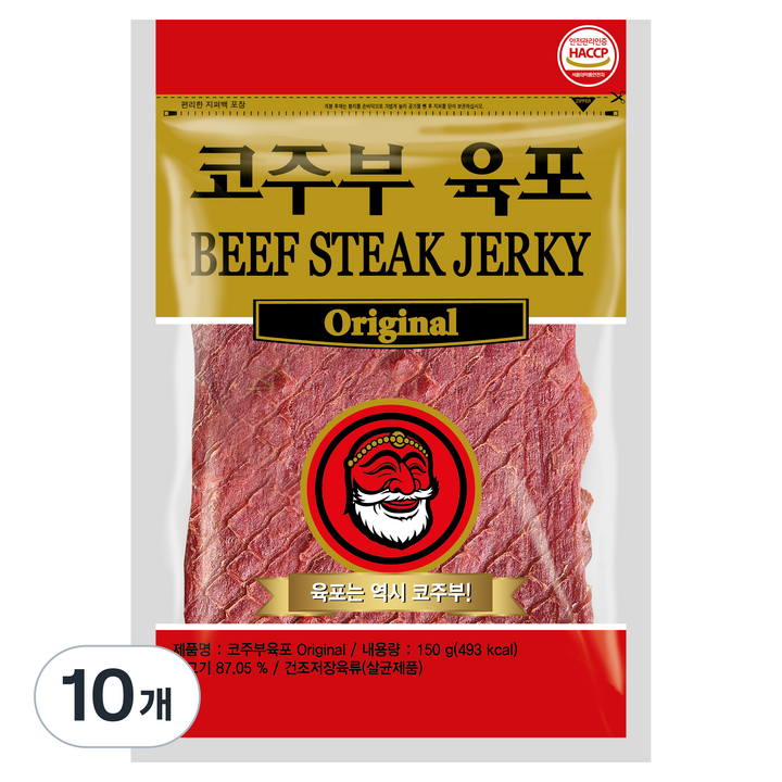 코주부 육포 Original, 150g, 10개