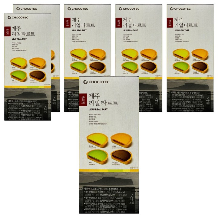 제주 리얼 타르트 소 4p, 28g, 6세트