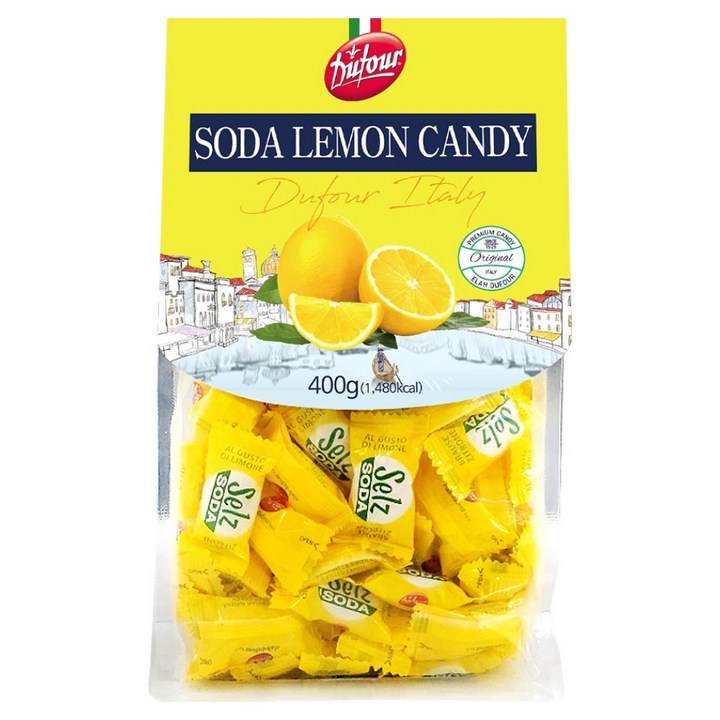 듀포 이탈리아 소다레몬캔디, 400g, 1개