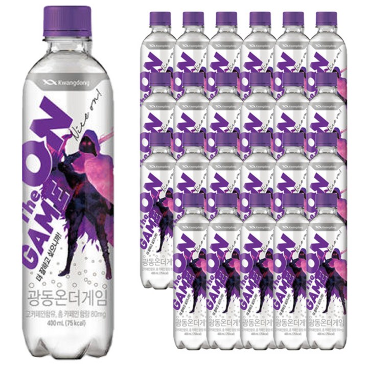 광동 온 더 게임 에너지음료, 400ml, 24개