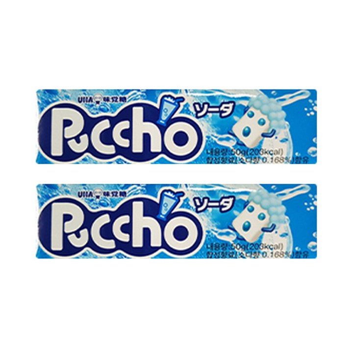 푸쵸 스틱캔디 소다맛, 50g, 2개