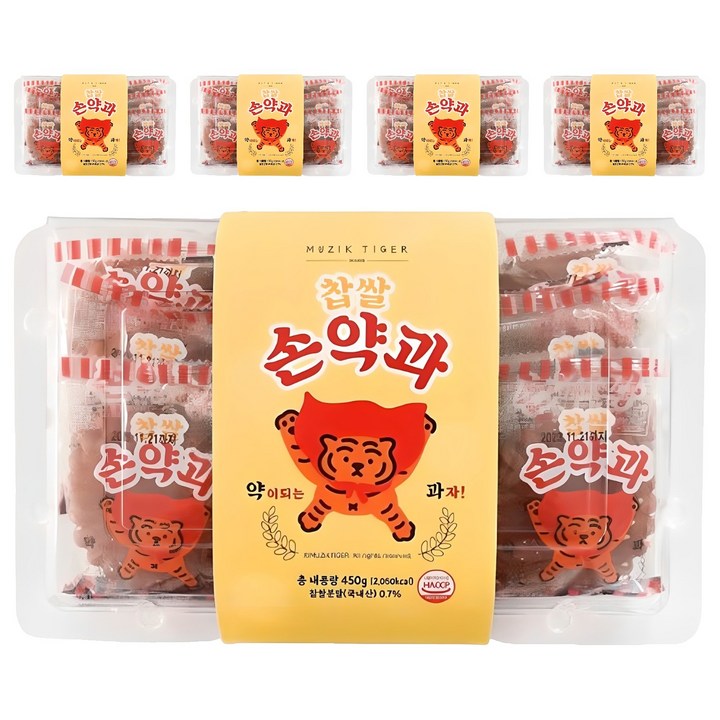 무직타이거 찹쌀 손약과 9p, 450g, 5개