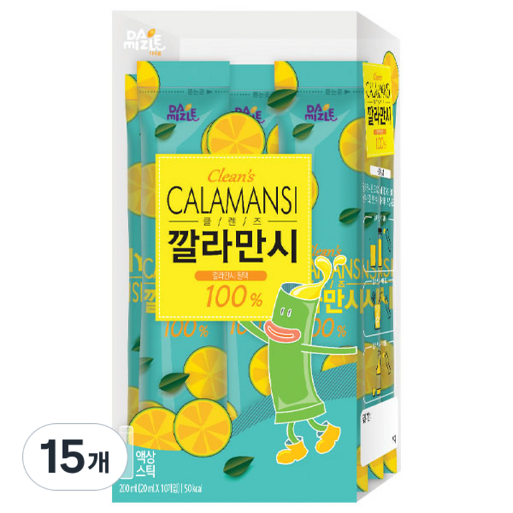 다미즐 클렌즈 깔라만시 스틱, 20ml, 10개입, 15개